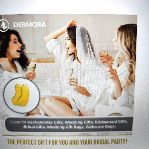 NWT Dermora Eye Mask Golden Glow for Puffy Eyes & Dark Circles brighter looking - Picture 4 of 6